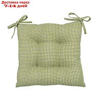 Подушка на стул Shakespeare, размер 40х40 см, цвет зеленый