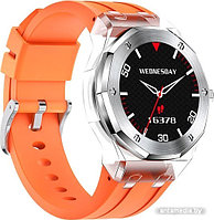 Умные часы Hoco Y13 (серебристый/оранжевый)