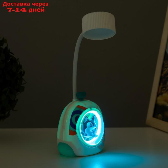 Настольная лампа "Собачка" LED 3Вт USB белый 7х8х28 см - фото 6 - id-p227123137