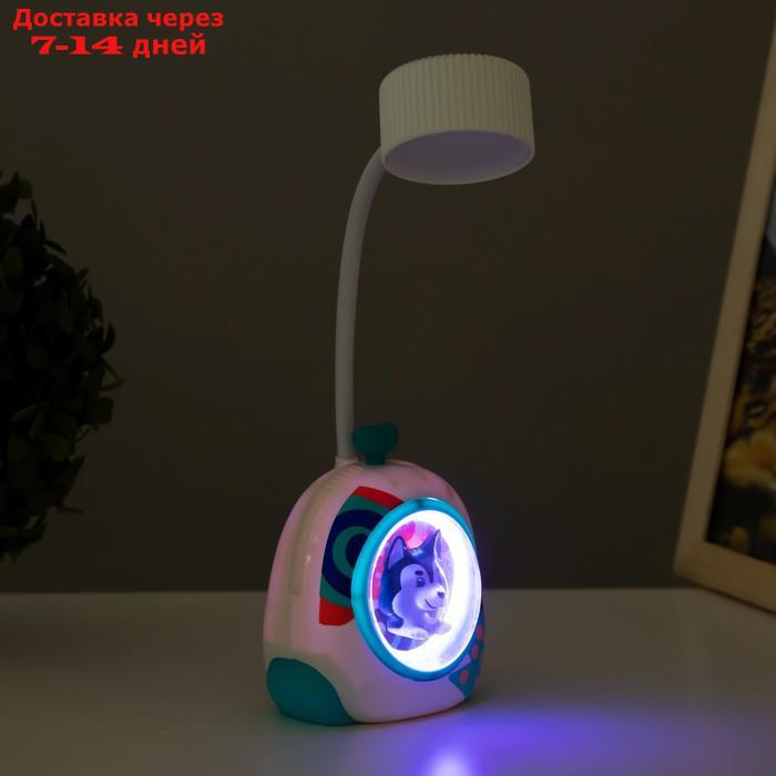 Настольная лампа "Собачка" LED 3Вт USB белый 7х8х28 см - фото 7 - id-p227123137