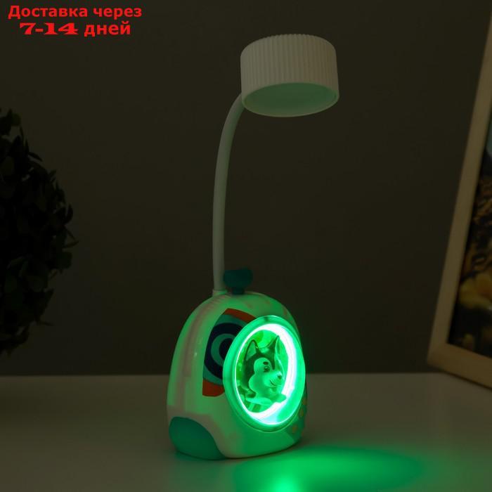 Настольная лампа "Собачка" LED 3Вт USB белый 7х8х28 см - фото 8 - id-p227123137