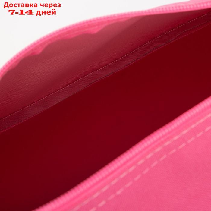 Сумка спортивная "Котик" 40*24*21, отд на молнии, 2 н/кармана, розовый - фото 4 - id-p227105657