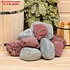 Камень для бани "Дуэт" яшма 10кг, серпентинит 10 кг, обвалованный, фото 2