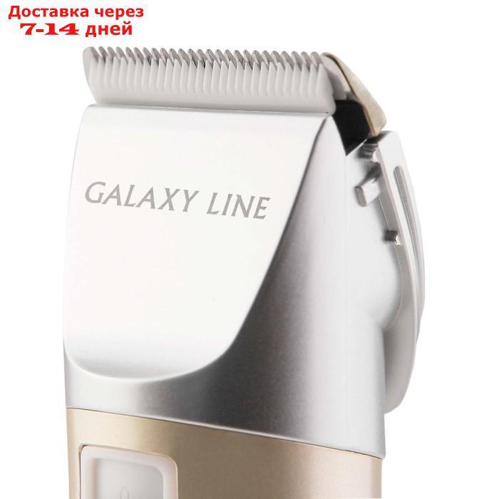 Машинка для стрижки Galaxy GL 4158, 12 Вт, АКБ, 4 насадки, керамические лезвия - фото 3 - id-p227111579