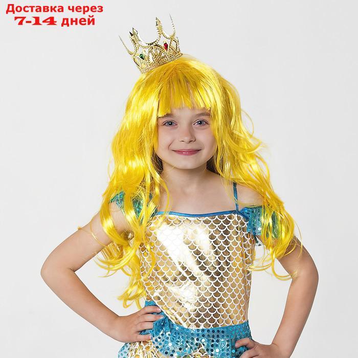 Карнавальный набор"Принцесса золотая"парик,корона - фото 2 - id-p227126207