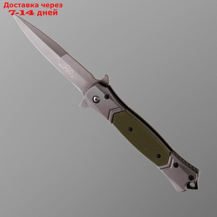 Нож складной зеленый, клинок 9см - фото 2 - id-p227124219