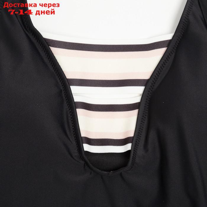 Купальник женский слитный MINAKU цвет чёрный, размер 42 - фото 2 - id-p227127232