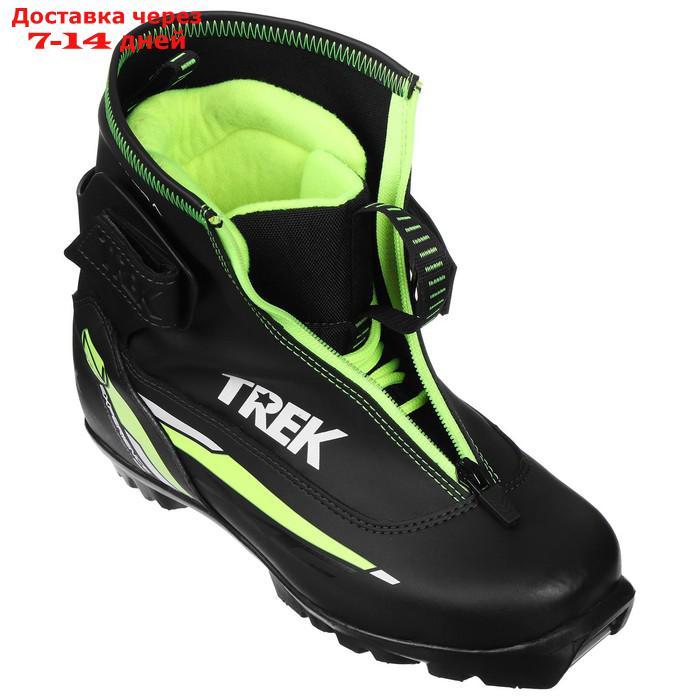 Ботинки лыжные TREK Experience1 NNN ИК, цвет чёрный, лого зелёный неон, размер 39 - фото 3 - id-p227102070