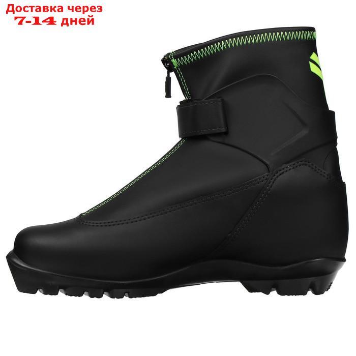 Ботинки лыжные TREK Experience1 NNN ИК, цвет чёрный, лого зелёный неон, размер 39 - фото 4 - id-p227102070