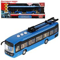 Модель "Троллейбус. Метрополитен", 19 см, свет-звук, 3 кноп, цв. синий KAMTROLL-20PLMOS-BU