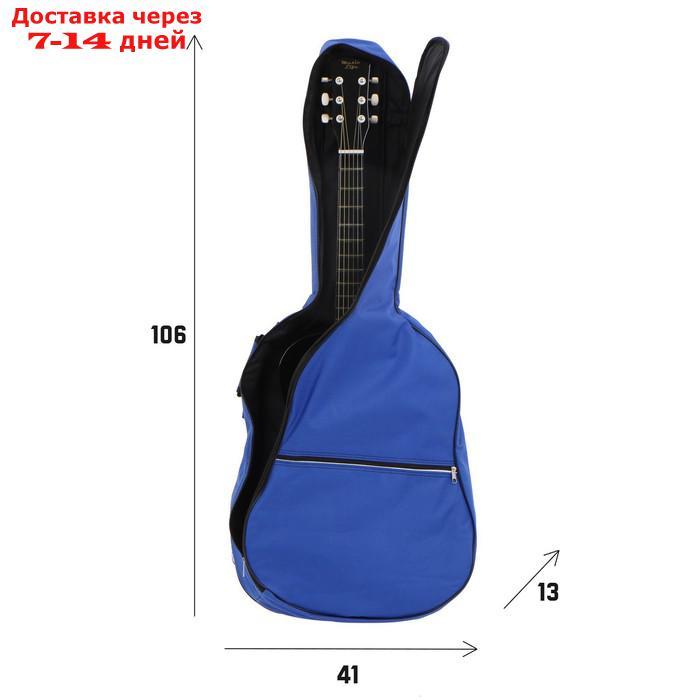 Чехол для гитары Music Life, 106х41х13 см, синий - фото 1 - id-p227130194