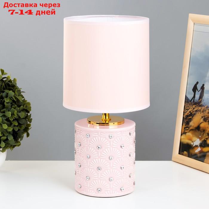 Настольная лампа Катрина E14 40Вт розовый 15,5х15,5х33 см - фото 1 - id-p227123152