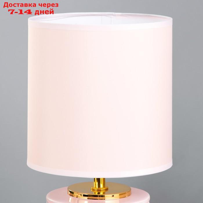 Настольная лампа Катрина E14 40Вт розовый 15,5х15,5х33 см - фото 4 - id-p227123152