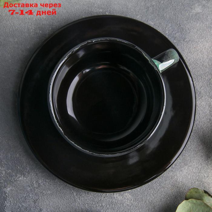 Чайная пара Verde notte, 2 предмета: чашка 200 мл, блюдце d=15,5 см - фото 2 - id-p227016322