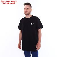 Футболка мужская Under Armour, цвет чёрный, размер 44 (S)