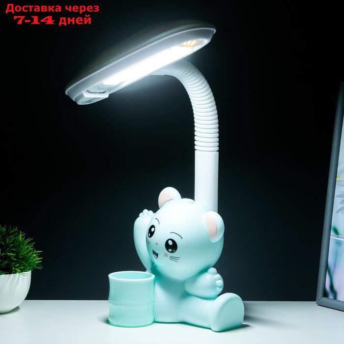Настольная лампа "Мишка" LED 4Вт голубой 15х28,5х46 см - фото 4 - id-p227127236