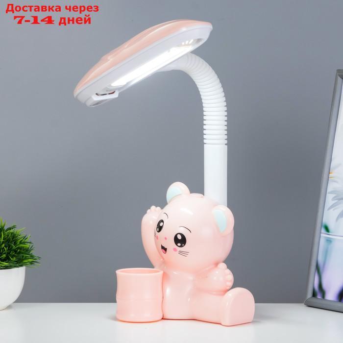 Настольная лампа "Мишка" LED 4Вт нежно-розовый 15х28,5х46 см - фото 3 - id-p227127237
