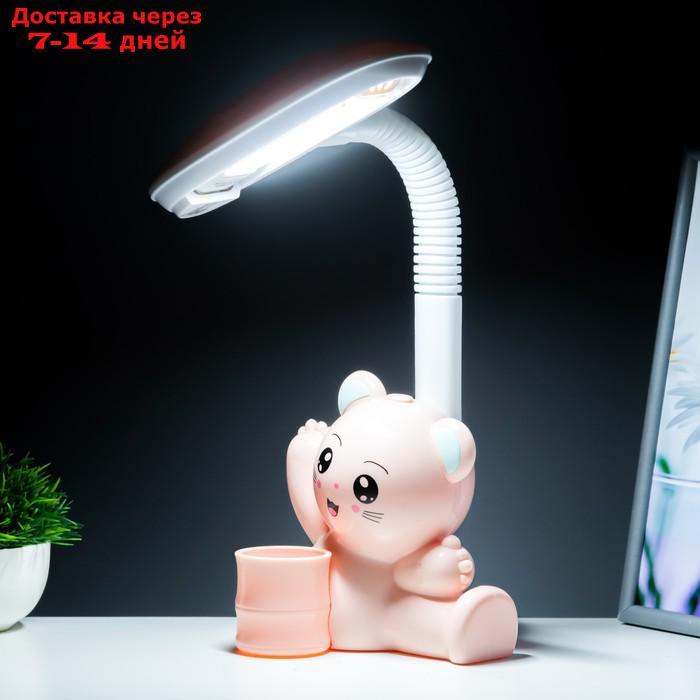 Настольная лампа "Мишка" LED 4Вт нежно-розовый 15х28,5х46 см - фото 4 - id-p227127237
