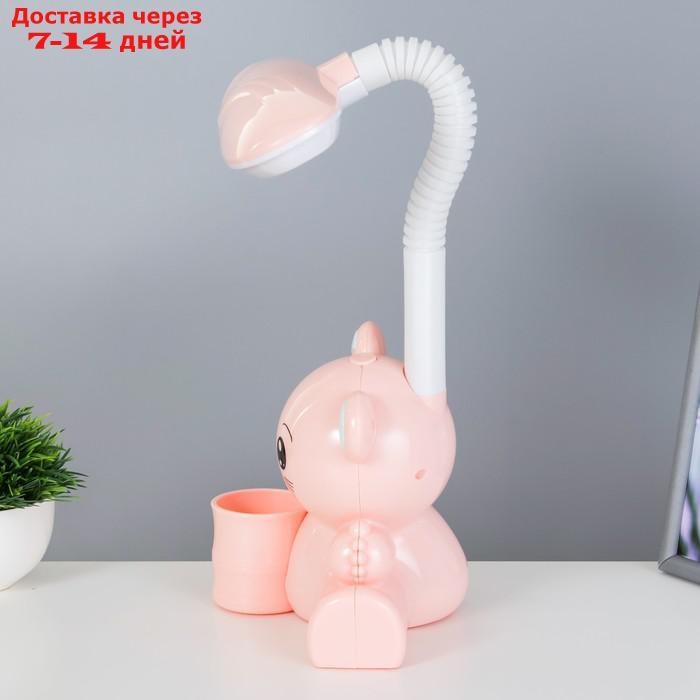 Настольная лампа "Мишка" LED 4Вт нежно-розовый 15х28,5х46 см - фото 5 - id-p227127237