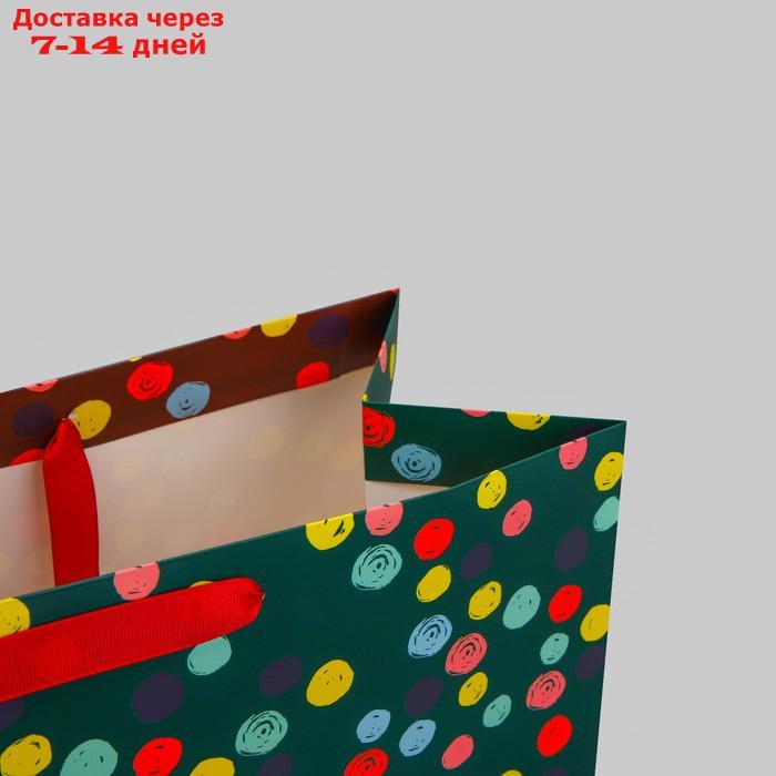 Пакет ламинированный горизонтальный "С днем рождения", XL 49 × 40 × 19 см - фото 4 - id-p227111594