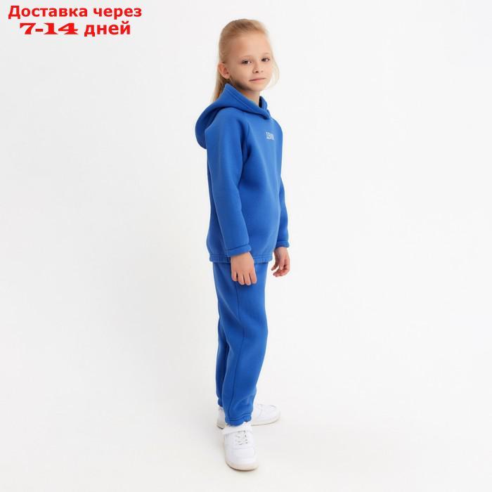 Костюм детский (худи, брюки) MINAKU: Basic Line KIDS, цвет синий, рост 158 см - фото 3 - id-p227114893