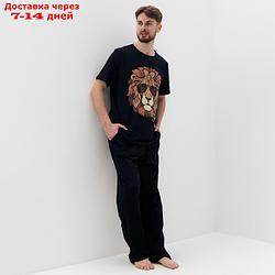 Пижама мужская (футболка и брюки) KAFTAN "Lion" р.48