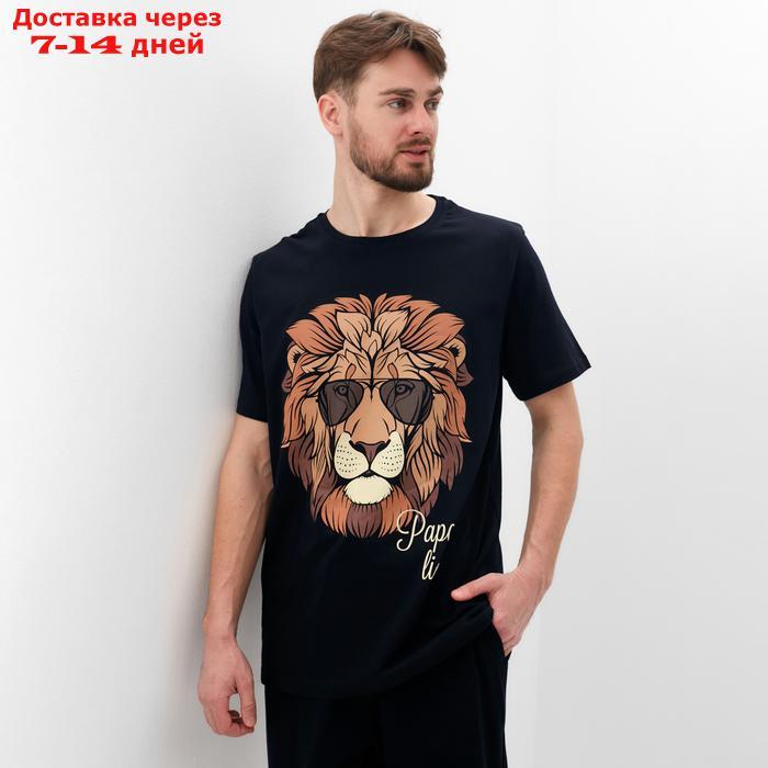 Пижама мужская (футболка и брюки) KAFTAN "Lion" р.48 - фото 3 - id-p227107789