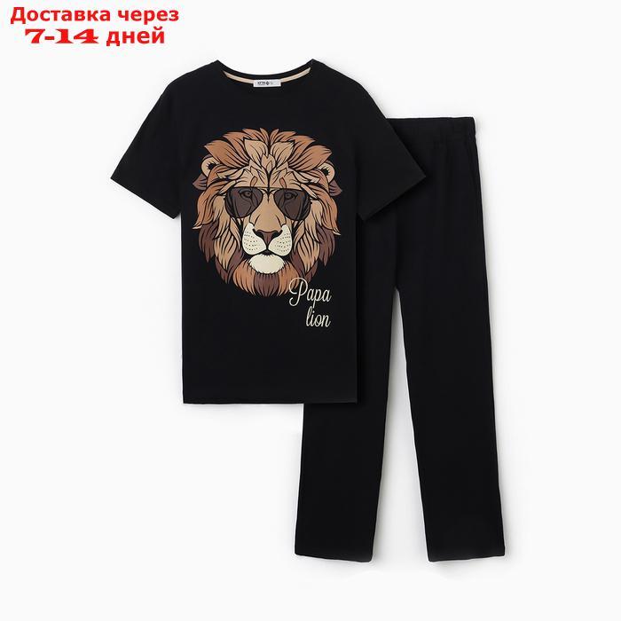 Пижама мужская (футболка и брюки) KAFTAN "Lion" р.48 - фото 6 - id-p227107789