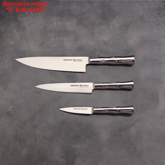Набор "Samura BAMBOO" из 3 кухонных ножей, стальная рукоять - фото 4 - id-p227127244