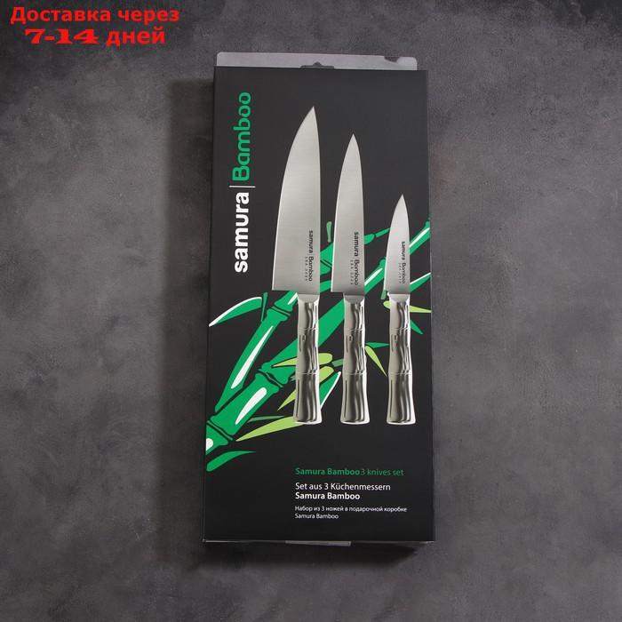 Набор "Samura BAMBOO" из 3 кухонных ножей, стальная рукоять - фото 5 - id-p227127244
