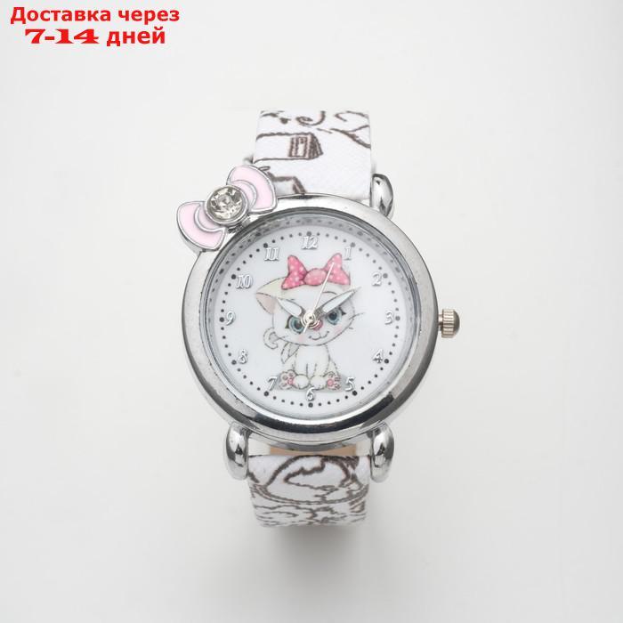 Часы наручные детские "Кошечка", белые - фото 1 - id-p227109650