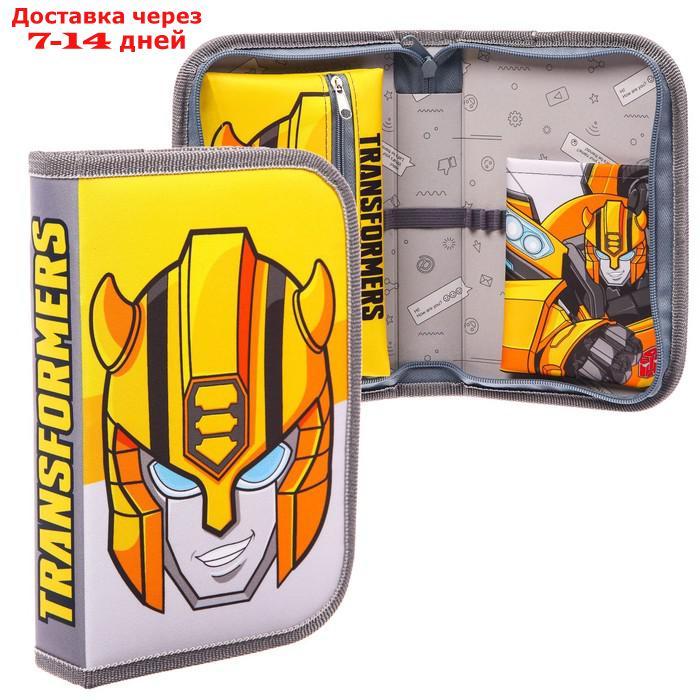 Пенал 1 секция откидной карман и космет 140*210 ткань Transformers "Бамблби" - фото 5 - id-p227116014