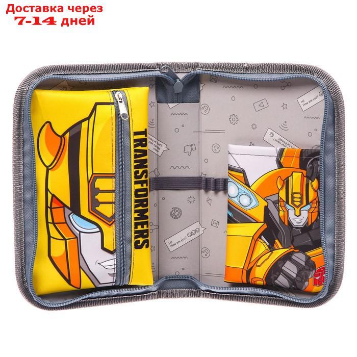 Пенал 1 секция откидной карман и космет 140*210 ткань Transformers "Бамблби" - фото 6 - id-p227116014