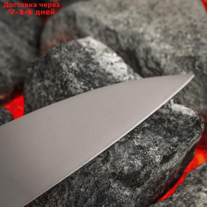 Нож кухонный "Samura BAMBOO" шеф, лезвие 24 см, стальная рукоять - фото 4 - id-p227127257