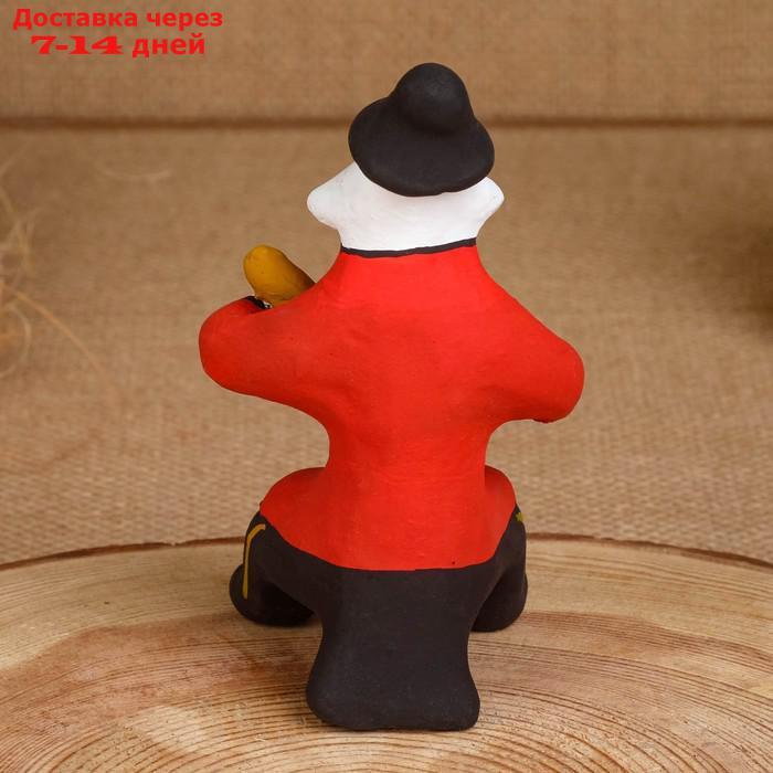 Сувенир "Мужик с балалайкой ", 6×7×12 см, каргопольская игрушка - фото 3 - id-p227113406
