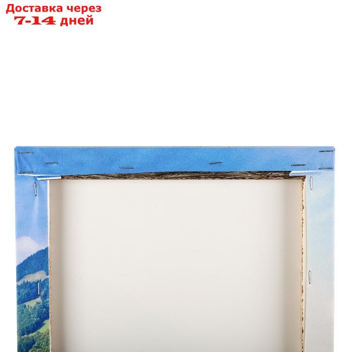 Картина модульная на подрамнике "Горное озеро" (2-25х50, 30х60см) 80х60 см - фото 3 - id-p227098737