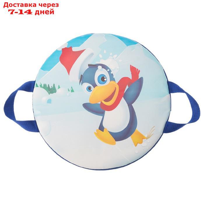 Санки-ледянки "Весёлый пингвинчик", d=35 см, цвета МИКС - фото 4 - id-p227103991