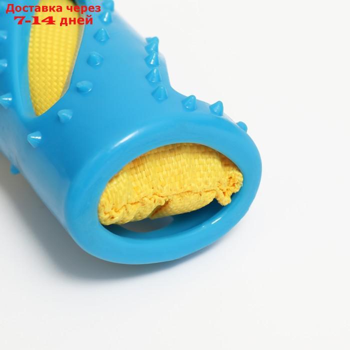 Большая 3-слойная палка, TPR+нейлон+ПВХ, 30 х 4,5 см, голубая/жёлтая - фото 3 - id-p227130212