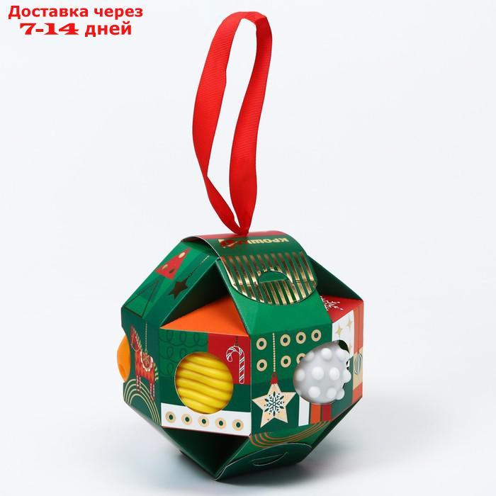 Подарочный набор развивающих мячиков "Ёлочный шар зеленый" 7 шт. - фото 7 - id-p227105764