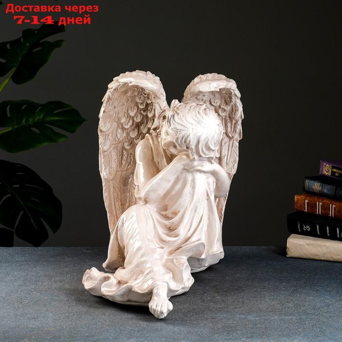 Фигура "Ангел девушка сидя" большая, состаренный 28х45х40см - фото 4 - id-p227102168