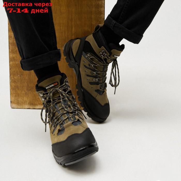 Ботинки трекинговые мужские WANNGO, ПУ+Резина, демисезон, цвет хаки, размер 42 - фото 6 - id-p227126243