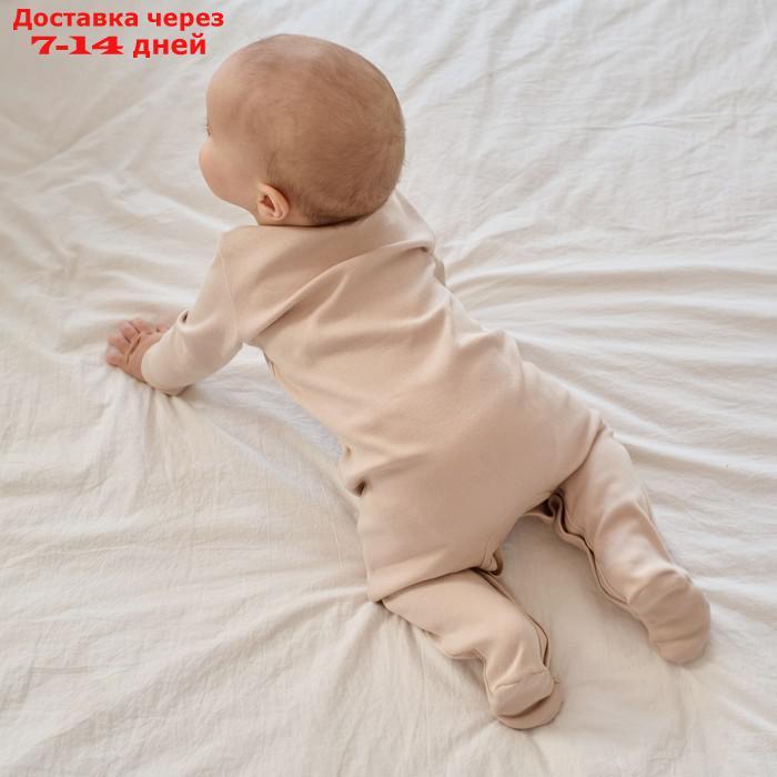 Комбинезон детский MINAKU, цвет бежевый, рост 74-80 см - фото 4 - id-p227128230