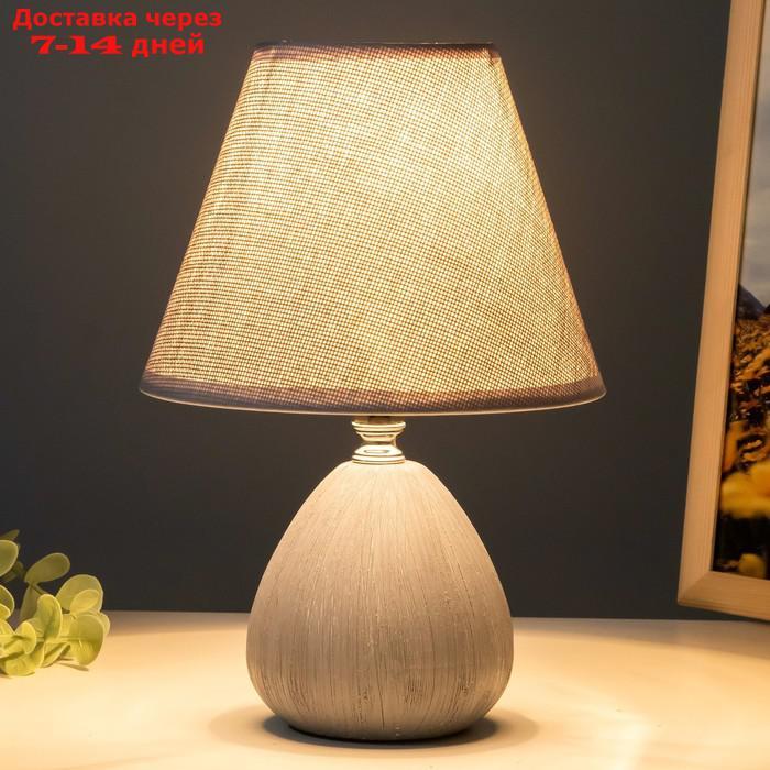 Настольная лампа "Эстель" Е14 40Вт серый 17х17х26 см - фото 3 - id-p227123181