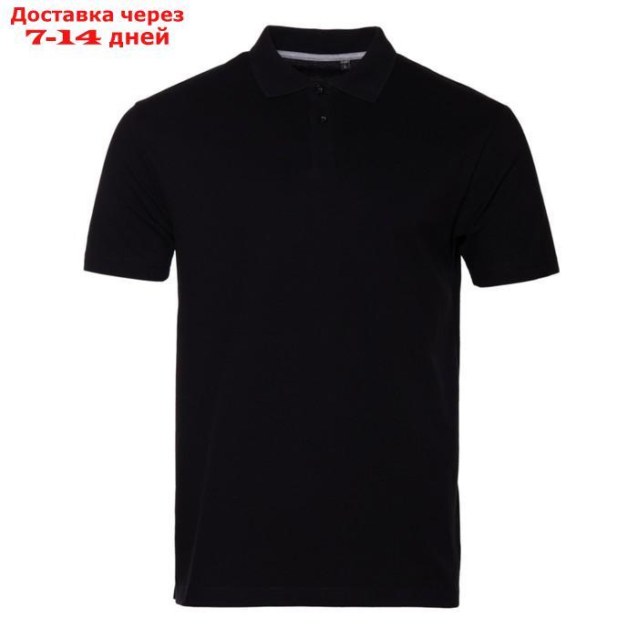 Рубашка поло унисекс, размер S, цвет чёрный - фото 1 - id-p227111668
