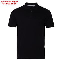 Рубашка поло унисекс, размер XS, цвет чёрный