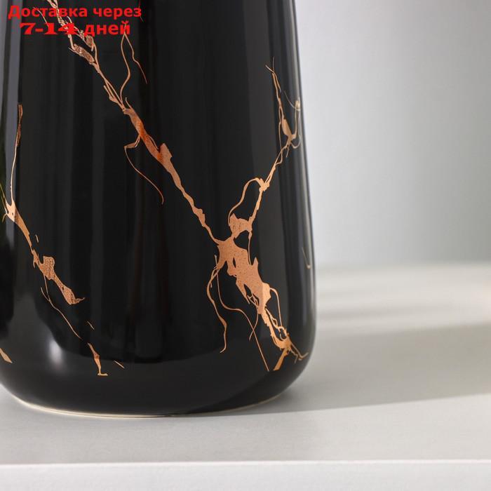 Дозатор для жидкого мыла SAVANNA Lightning, 350 мл, цвет чёрный - фото 2 - id-p227124271