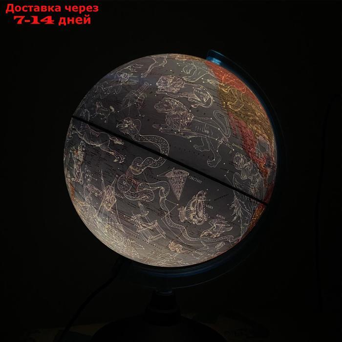 Интерактивный глобус "ДЕНЬ И НОЧЬ" с двойной картой с подсветкой 250мм INT12500308 - фото 4 - id-p227104012