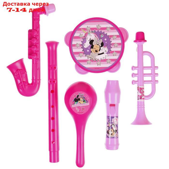 Музыкальные инструменты в наборе, 5 предметов, Минни Маус, цвет розовый SL-05807 - фото 3 - id-p227128237