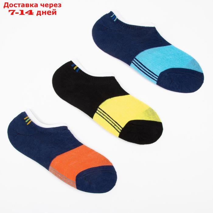 Набор носков мужских укороченных MINAKU 3 пары, размер 40-41 (27 см) - фото 1 - id-p227114929