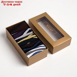 Набор носков мужских MINAKU "Зебра", 5 пар, размер 40-41 (27 см)